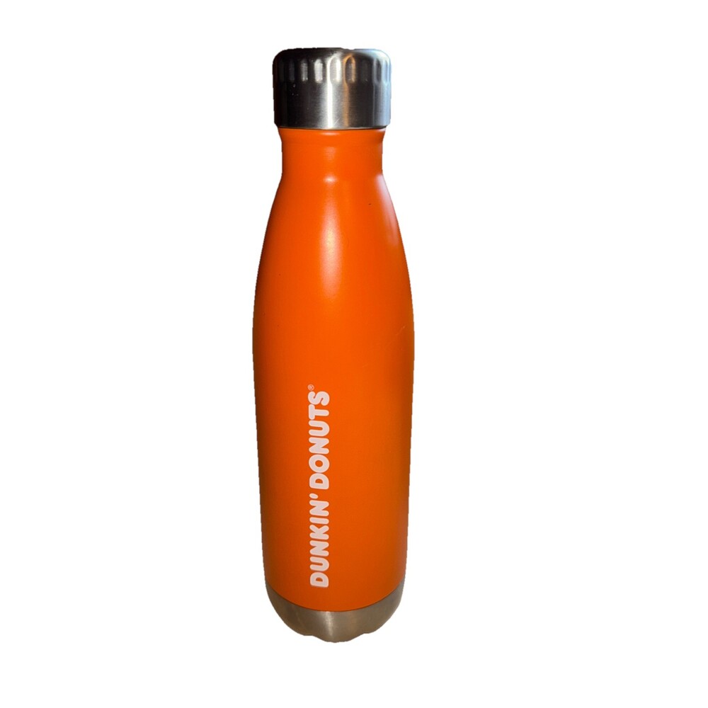 Rare Official Dunkin' Donuts Tall Thermal Stainless Steel Drinking Bottle
